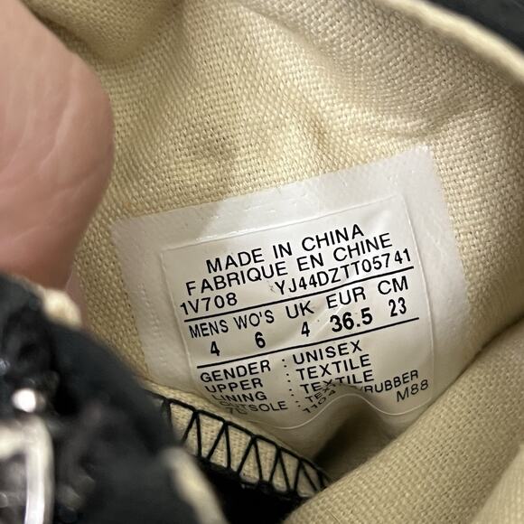 Converse All Star Mens Size 4/Womens 6 Black Knee High Casual Sneaker Shoes - Picture 6 of 6